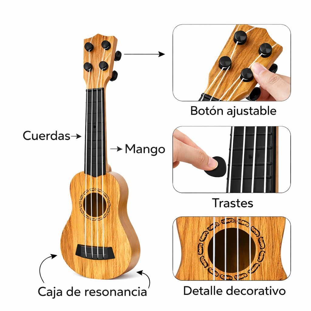 MINI GUITARRA EDUCATIVA DE JUGUETE