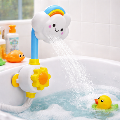DUCHA DE NUBE ARCOÍRIS PARA EL BAÑO DEL BEBÉ