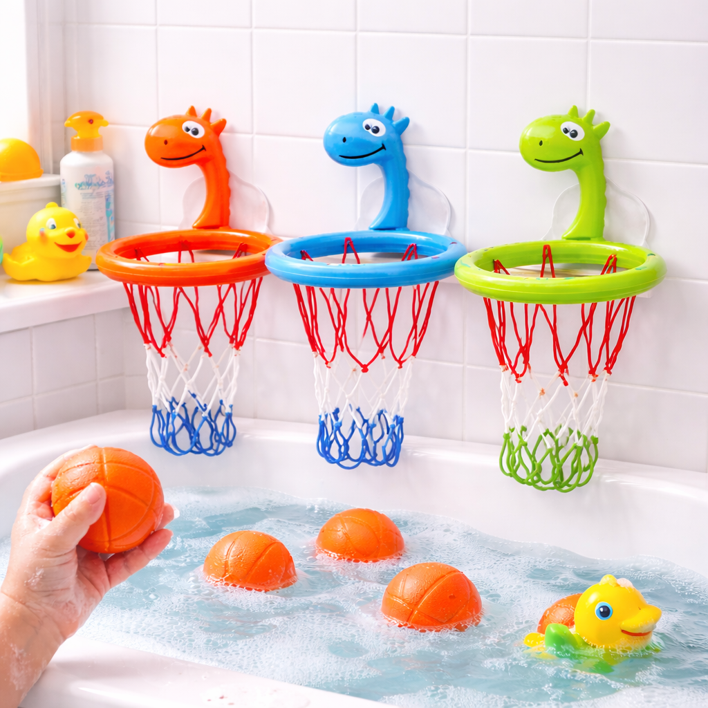 CANASTA DE BAÑO INFANTIL CON BOLAS