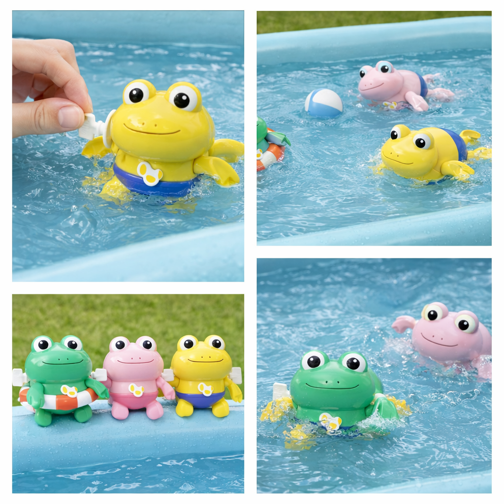 RANITAS NADADORAS DE CUERDA PARA EL BAÑO