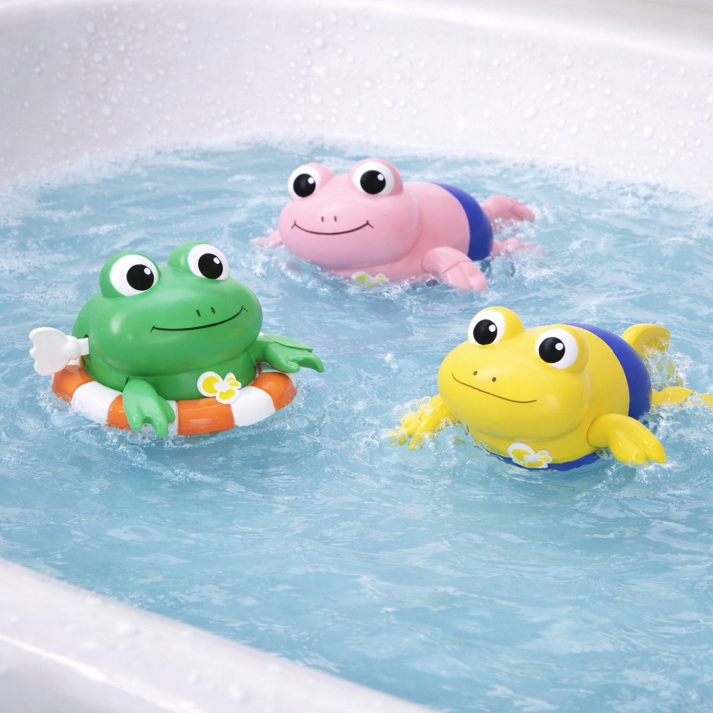 RANITAS NADADORAS DE CUERDA PARA EL BAÑO