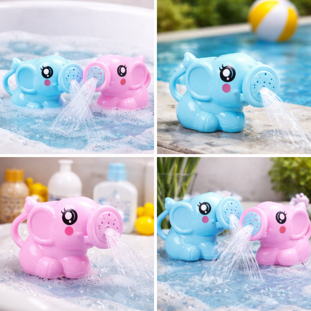 REGADERA DE ELEFANTE PARA EL BAÑO DEL BEBÉ