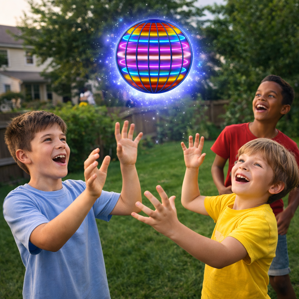 BOLA VOLADORA MÁGICA CON LUCES LED