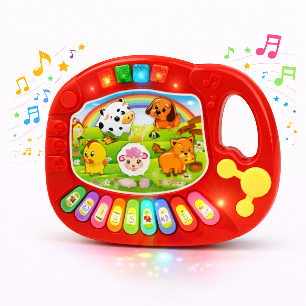 TECLADO EDUCATIVO PARA BEBÉS CON DIBUJOS ANIMADOS