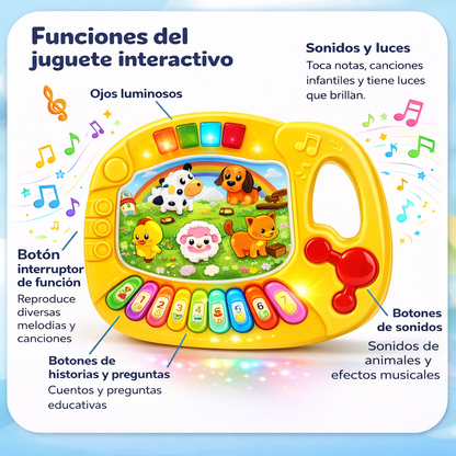 TECLADO EDUCATIVO PARA BEBÉS CON DIBUJOS ANIMADOS