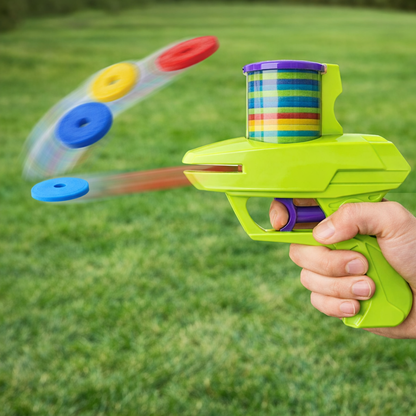 LANZADOR CON PELOTAS DE ESPUMA PARA NIÑOS