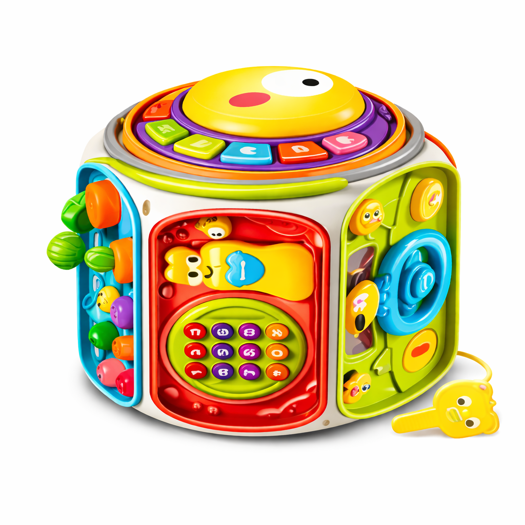 JUGUETE DIDÁCTICO MULTIFUNCIONAL CON SONIDO Y LUCES PARA BEBÉS