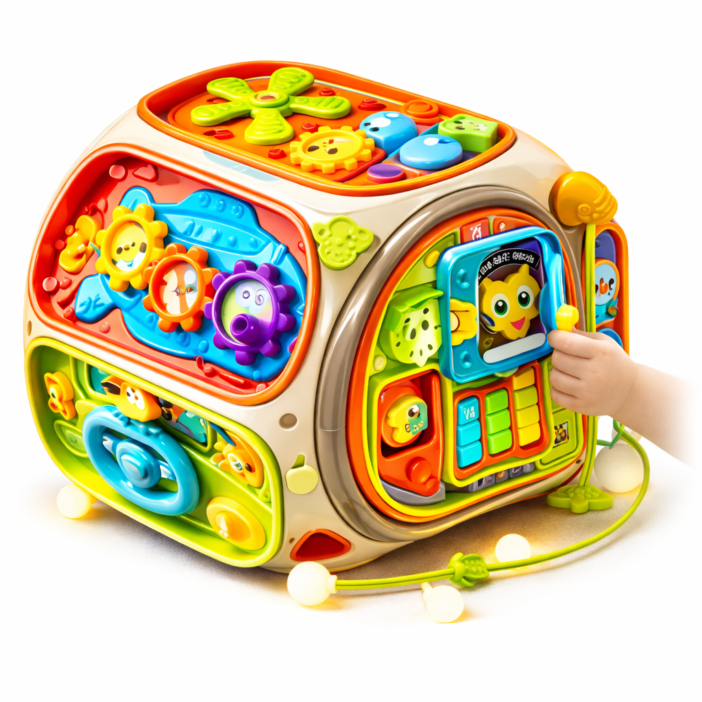 JUGUETE DIDÁCTICO MULTIFUNCIONAL CON SONIDO Y LUCES PARA BEBÉS