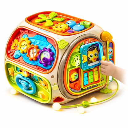 JUGUETE DIDÁCTICO MULTIFUNCIONAL CON SONIDO Y LUCES PARA BEBÉS