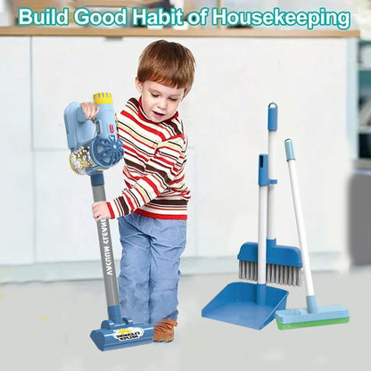 Kids Simulation Electric Vacuum Cleaner Cleaning Set for Toddlers Role Play Housekeeping Educational Toys Girl Boy Gifts
