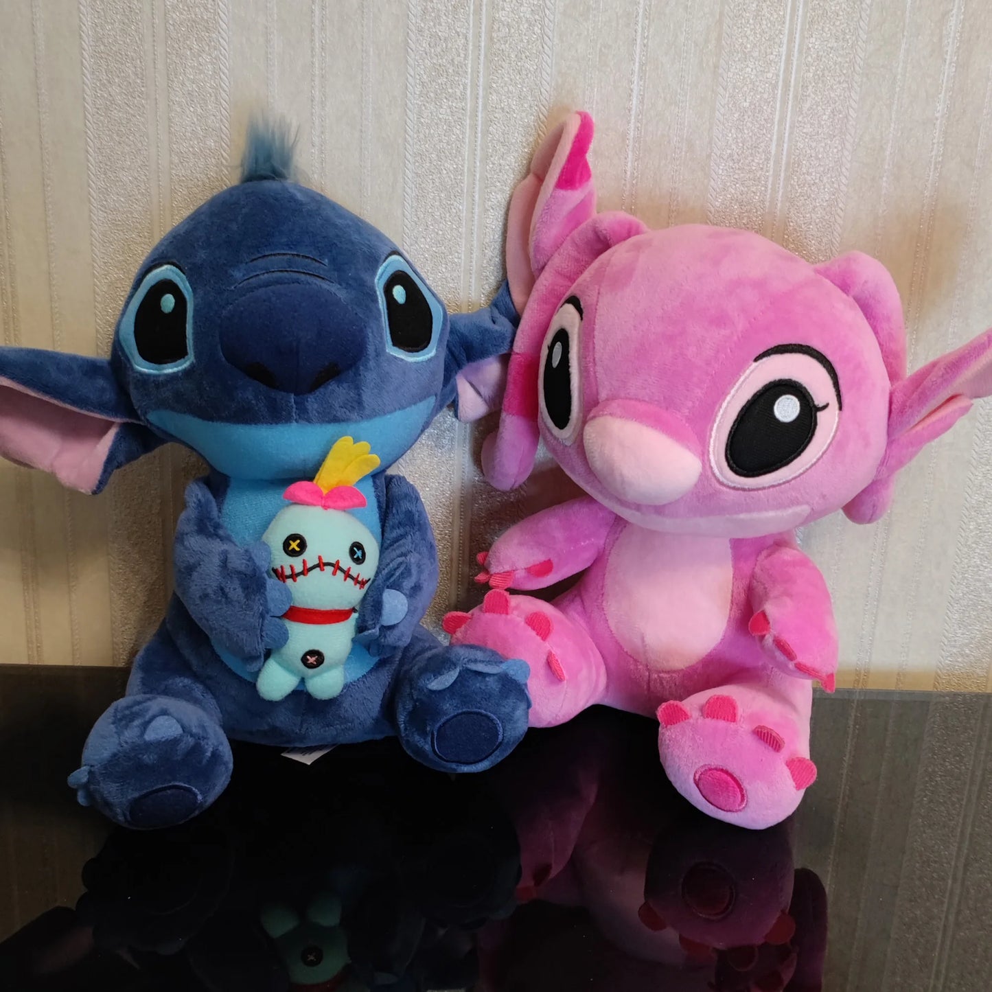 Hot Disney Cartoon Blue Pink Stitch Plush Dolls Anime Toys Lilo and Stitch Stich Plush Stuffed Toys Christmas Gifts for Kids
