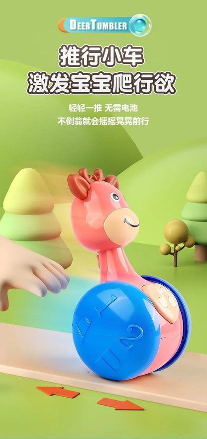 Tumbler Wobbler Toys for Infant Boy Girl - Perfect for Learning To Climb & Early Education! Roly Poly Baby Toys 6 To 12 Months