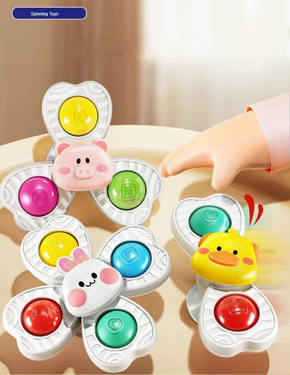 Baby Sucker Spinning Toys Children Bath Montessori Education Rotating 3 Years Bathroom Toys for Toddler Infant Toys for Baby