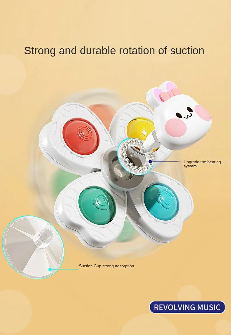 Baby Sucker Spinning Toys Children Bath Montessori Education Rotating 3 Years Bathroom Toys for Toddler Infant Toys for Baby
