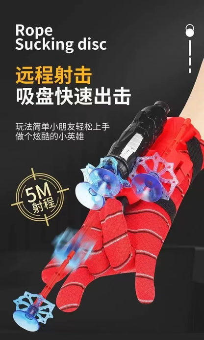 Disney SpiderMan Hero Launcher Rotating Spider-Man Launcher Soft Bullet Gun Suction Cup Ejection Toy Children's Birthday Gift