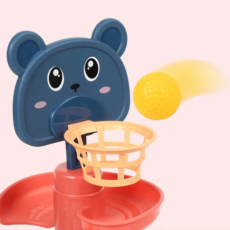 Montessori Rotating Rainbow Tower Baby stacking Puzzle Toys Children Develop Motor Skills Game Spinning Stacking Toys Kids Gift