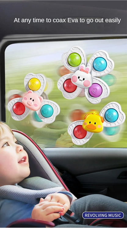 Baby Sucker Spinning Toys Children Bath Montessori Education Rotating 3 Years Bathroom Toys for Toddler Infant Toys for Baby