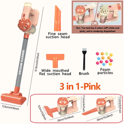 Kids Simulation Electric Vacuum Cleaner Cleaning Set for Toddlers Role Play Housekeeping Educational Toys Girl Boy Gifts