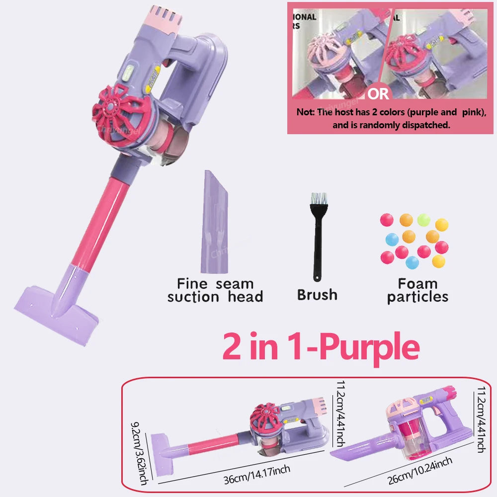 Kids Simulation Electric Vacuum Cleaner Cleaning Set for Toddlers Role Play Housekeeping Educational Toys Girl Boy Gifts