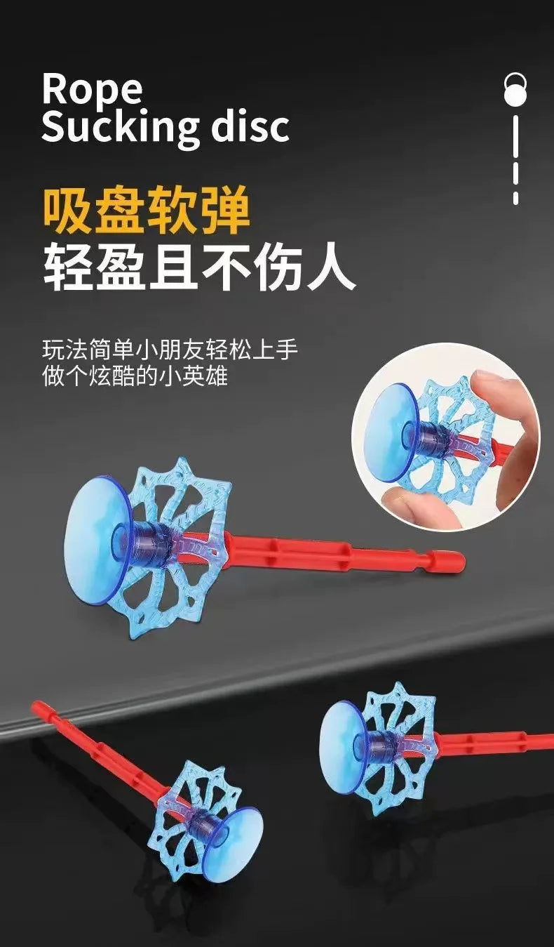Disney SpiderMan Hero Launcher Rotating Spider-Man Launcher Soft Bullet Gun Suction Cup Ejection Toy Children's Birthday Gift