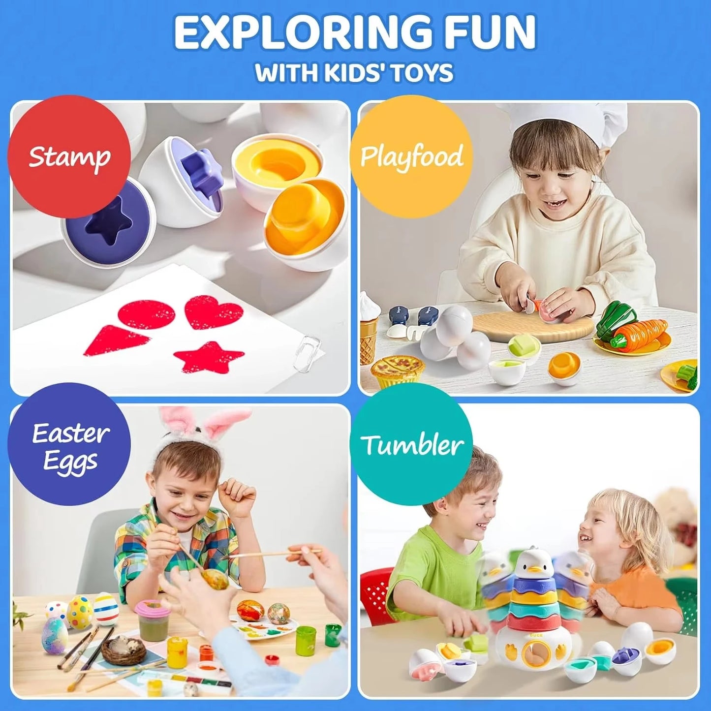 Montessori Rotating Rainbow Tower Baby stacking Puzzle Toys Children Develop Motor Skills Game Spinning Stacking Toys Kids Gift