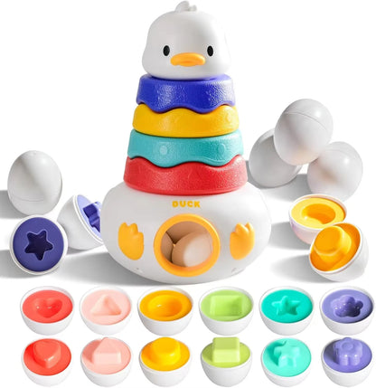 Montessori Rotating Rainbow Tower Baby stacking Puzzle Toys Children Develop Motor Skills Game Spinning Stacking Toys Kids Gift